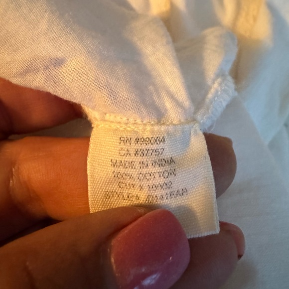 Billabong Bohemian Womens Tunic Top Medium Fairycore Beachy Flare Coquette White - Picture 6 of 7